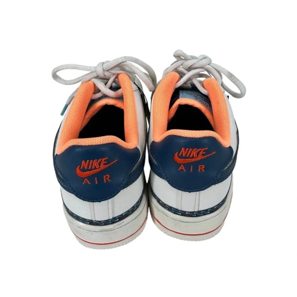 Nike Air Force 1 GS Summit White Blue Force Orange CK9708-100‎ Size 5.5Y Women 7